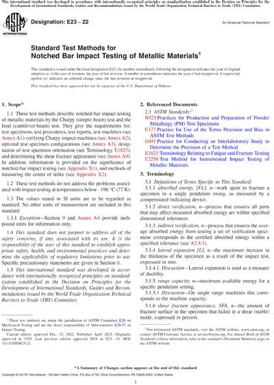 astm e23 impact test